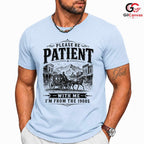 Vintage Stagecoach Art T-Shirt Humorous Western History Unisex Retro Gift Tee
