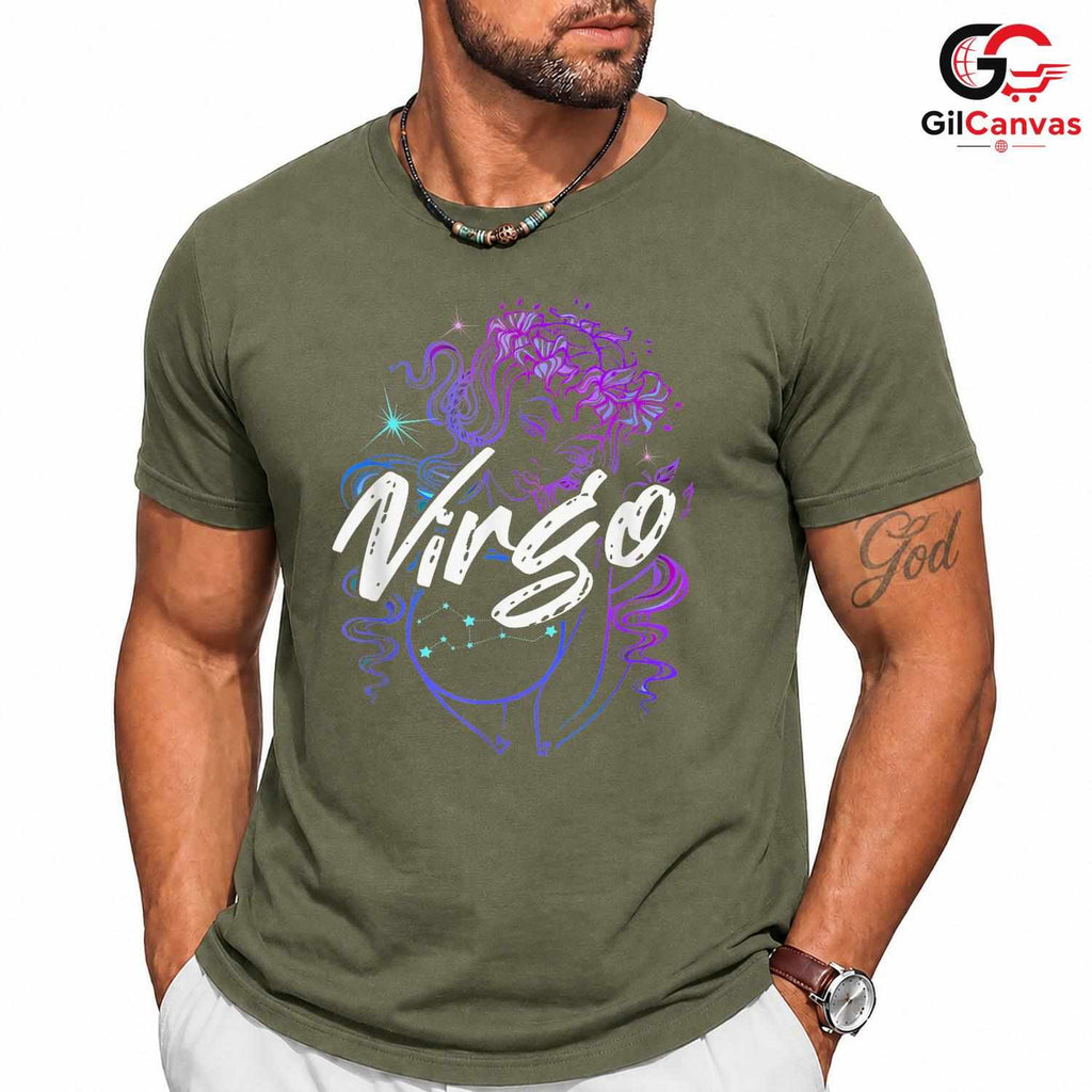 Virgo Zodiac Sign Cosmic Shirt Unisex Astrology Lover Birthday Event Gift