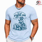 Western Cowboy Raccoon T-Shirt Men Women Animal Lover Casual Humorous Gift Tee