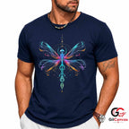 Abstract Dragonfly Nature T-Shirt Colorful Bug Lover Unisex Graphic Apparel Tee