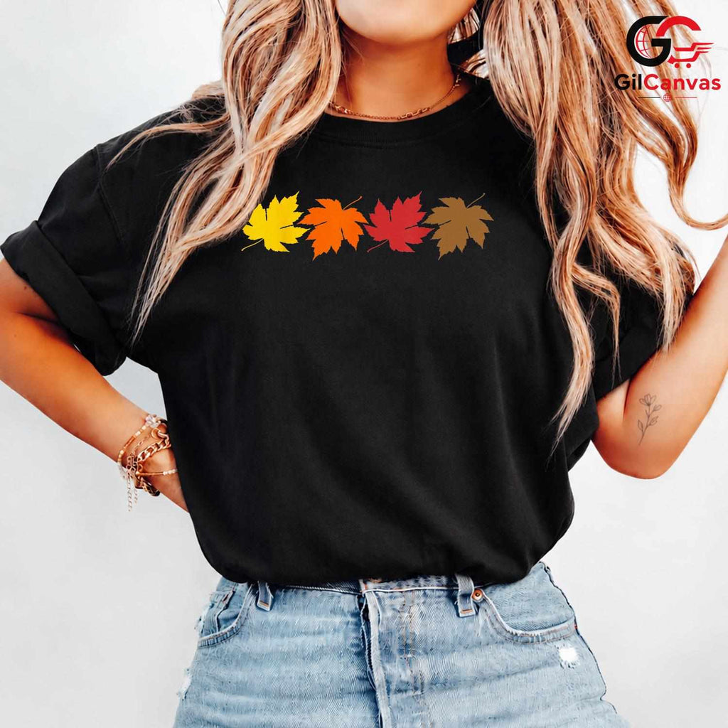 Autumn Leaves Celebrate Shirt Unisex Perfect Cozy Nature Lover Fall Season Gift