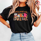 Autumn Vibes Girl T-Shirt Unisex Cute Fall Season Perfect Gift Idea Teens