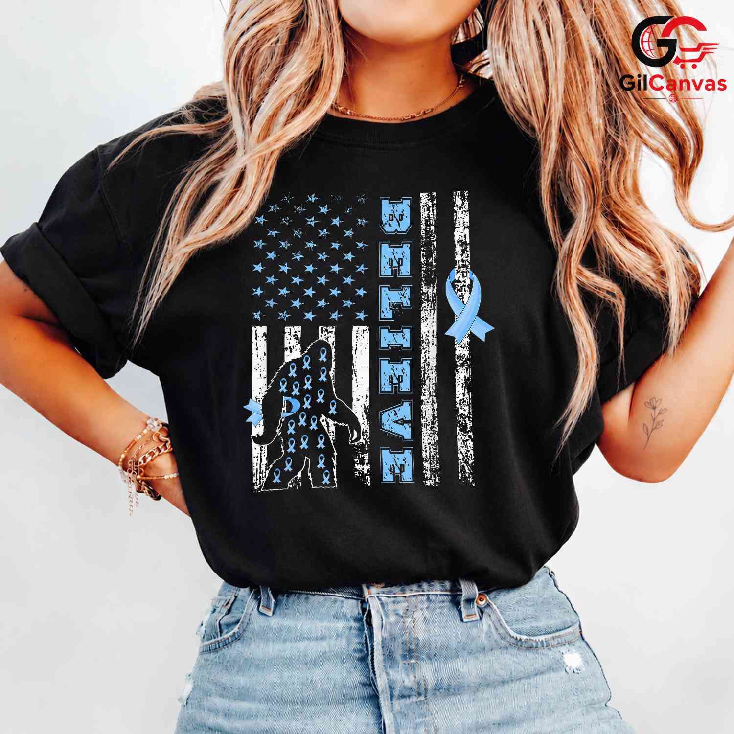 Blue Ribbon Believe Event Tee Unisex Cancer Awareness Supporter Gift Idea