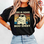 Boo Sheet Ghost Halloween T-Shirt Unisex Funny Spooky Season Gift For Adults