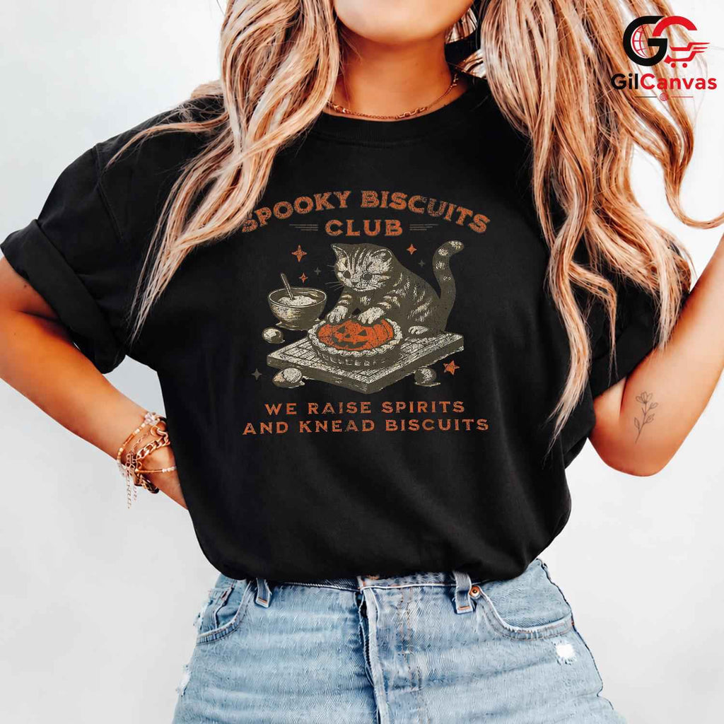 Cat Lover Spooky Halloween T-Shirt Unisex Fun Feline Design Gift For All Ages
