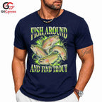 Catchy Trout Fishing T-Shirt Cool Graphics Enthusiast Perfect Unisex Apparel