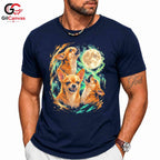 Chihuahua Howling Moon T-Shirt Unisex Unique Dog Lover Gift Perfect Graphic Shirt