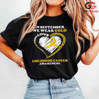 Childhood Cancer Event Tee Shirt Unisex September Awareness Support Gift Kids