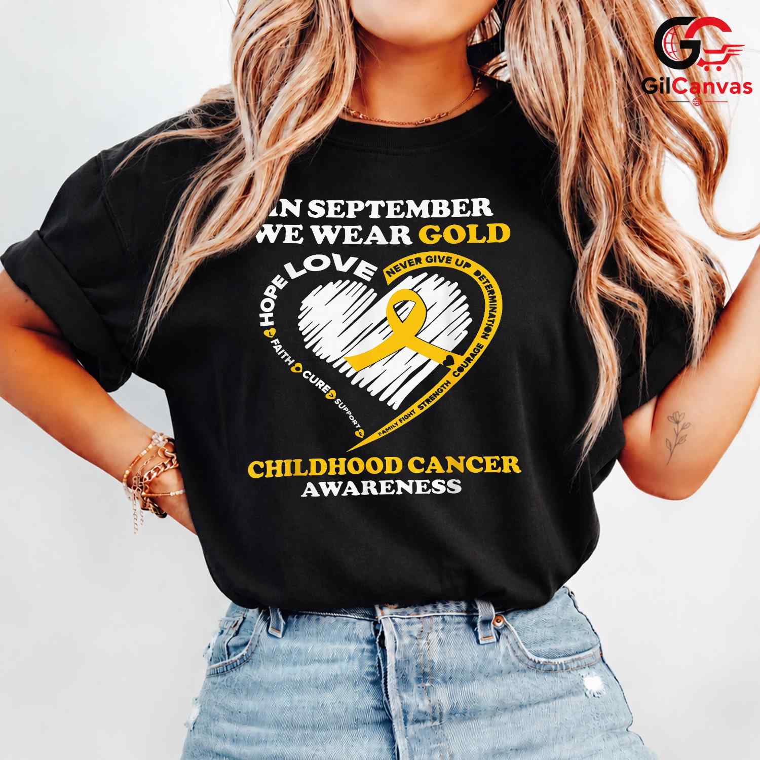 Childhood Cancer Event Tee Shirt Unisex September Awareness Support Gift Kids