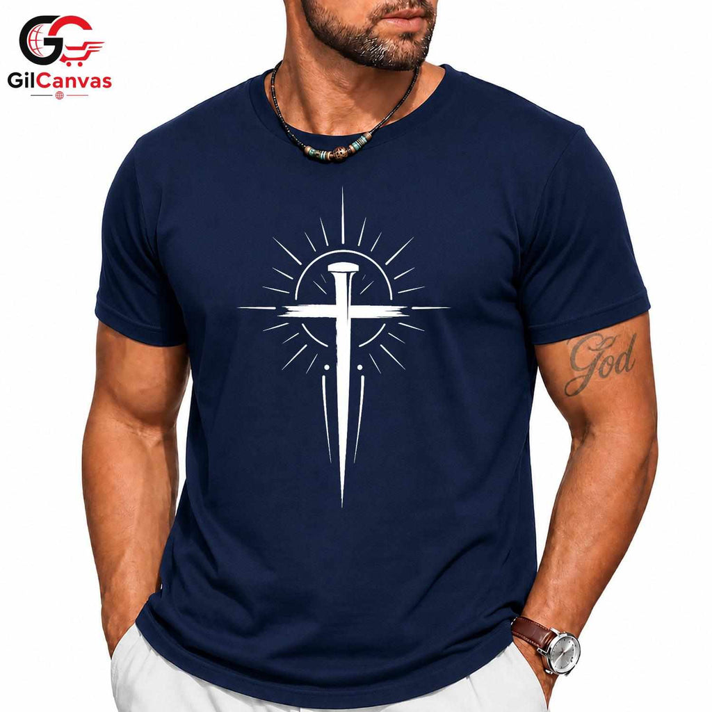 Christian Cross Graphic Tee Religious Apparel Custom Design Men Women Shirt