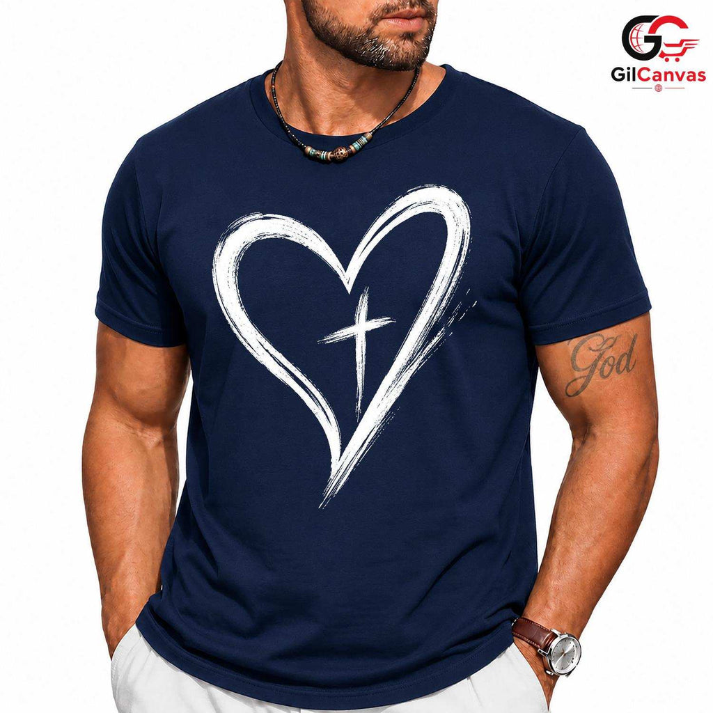 Christian Faith Cross T-Shirt Spiritual Devotion Easter Unisex Worship Apparel