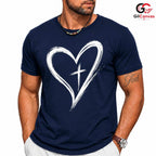 Christian Faith Cross T-Shirt Spiritual Devotion Easter Unisex Worship Apparel