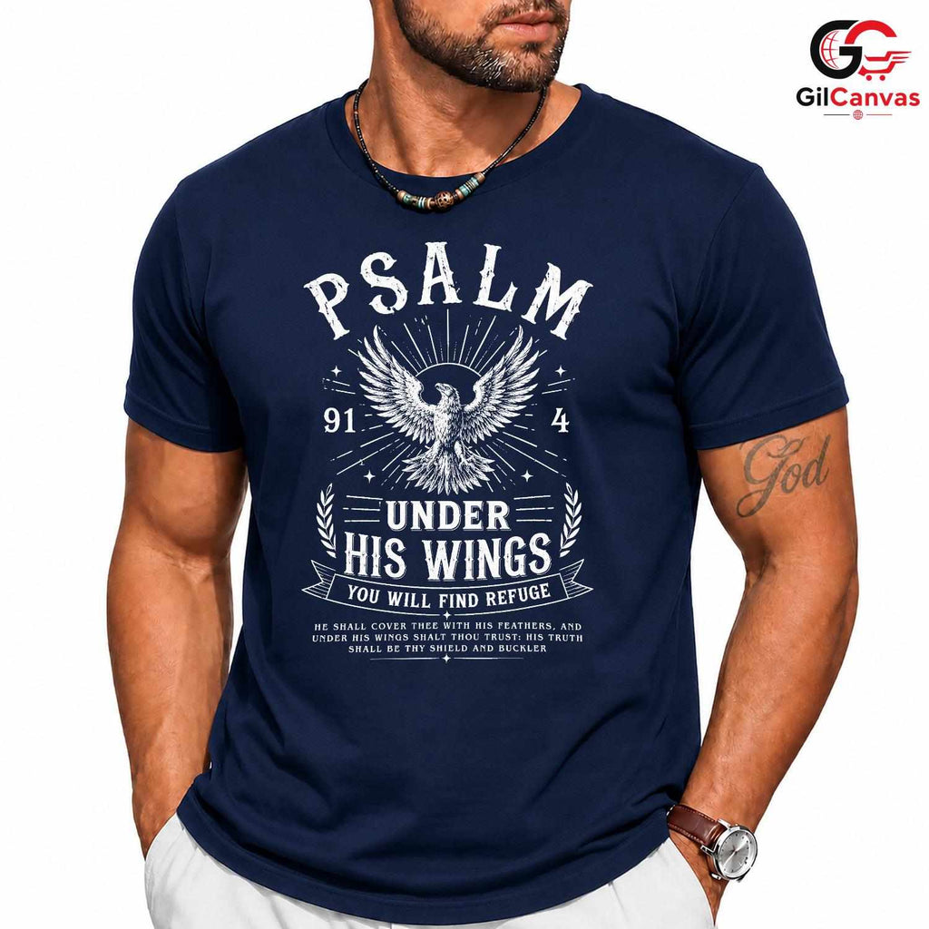 Christian Psalm Eagle T-Shirt Faith Based Religious Unisex Custom Apparel