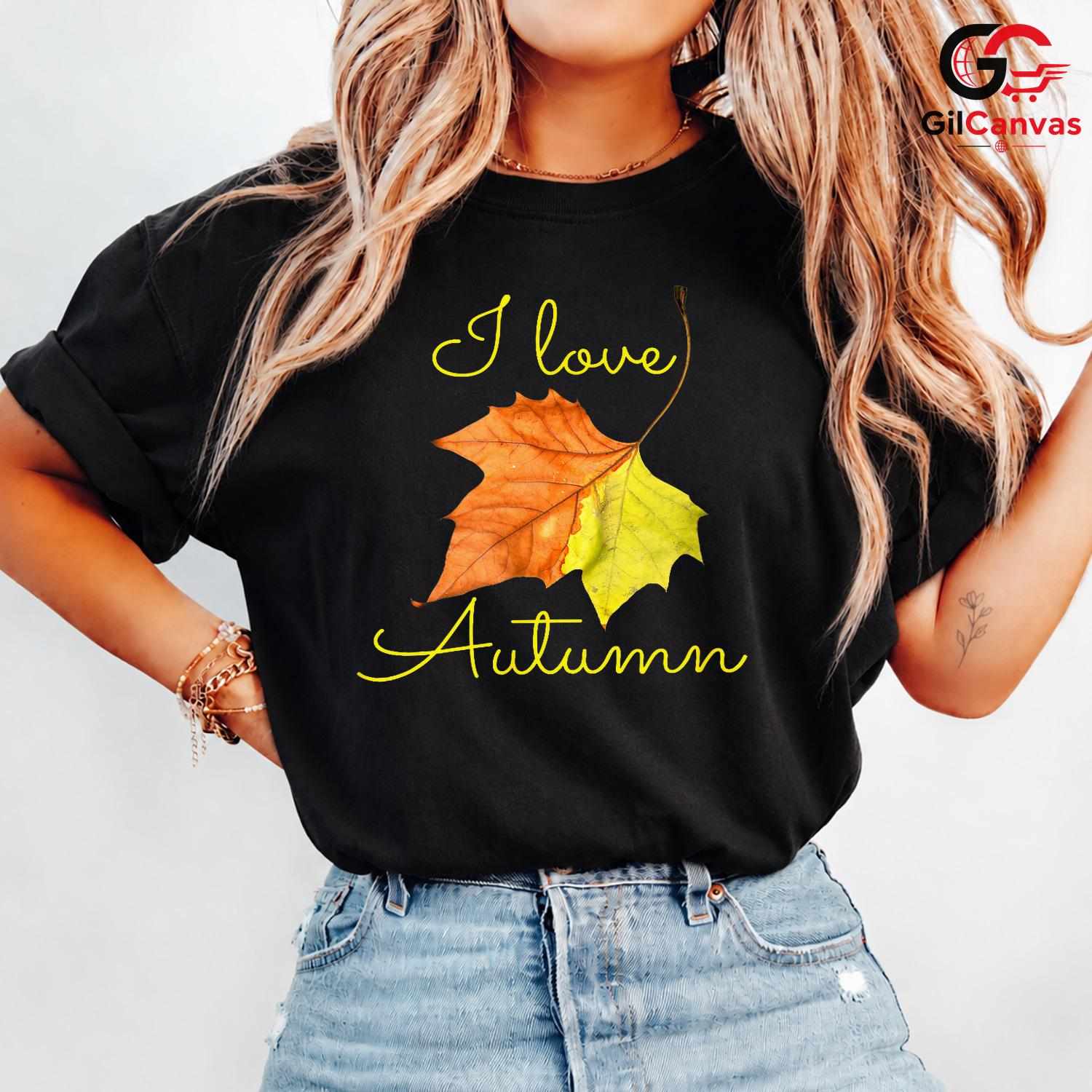 Colorful Leaves Autumn Shirt Unisex Perfect Fall Season Lover Gift Idea For All