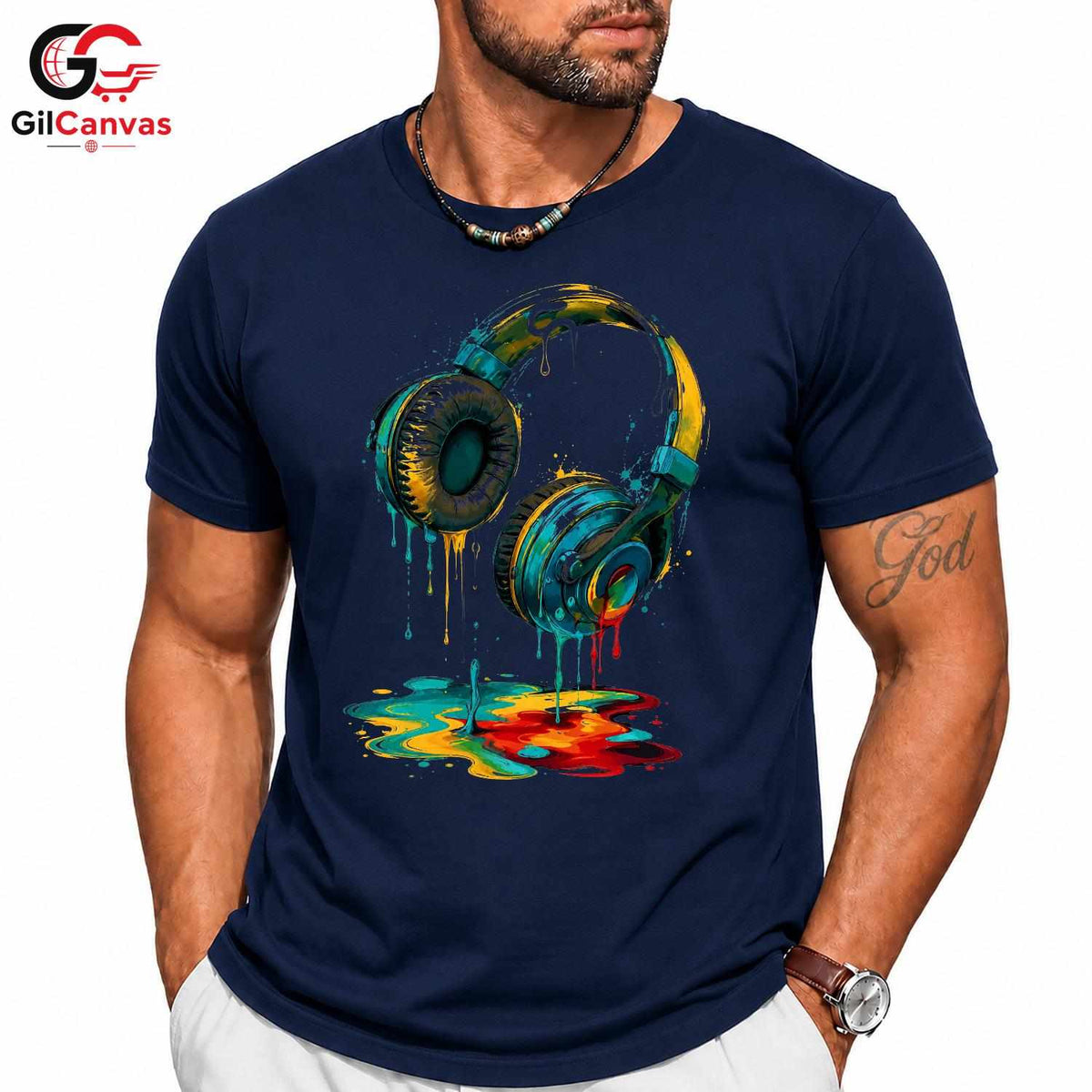 Colorful Music T-Shirt Unisex Teen Music Lover Fan Casual Graphic Apparel Shirt