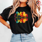 Colorful Tree Reflection Shirt Unisex Perfect Nature Lover Fall Season Gift