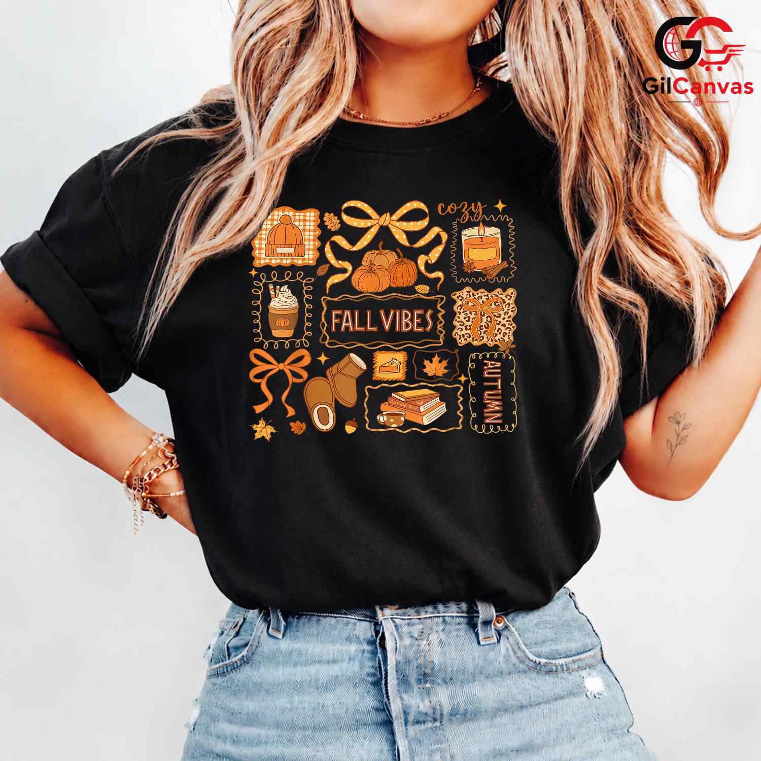 Cozy Fall Vibes Autumn Shirt Unisex Celebration Gift Idea For All Ages Friends