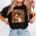 Cozy Ghost Character T-Shirt Unisex Spooky Fall Halloween Gift Adults Teens