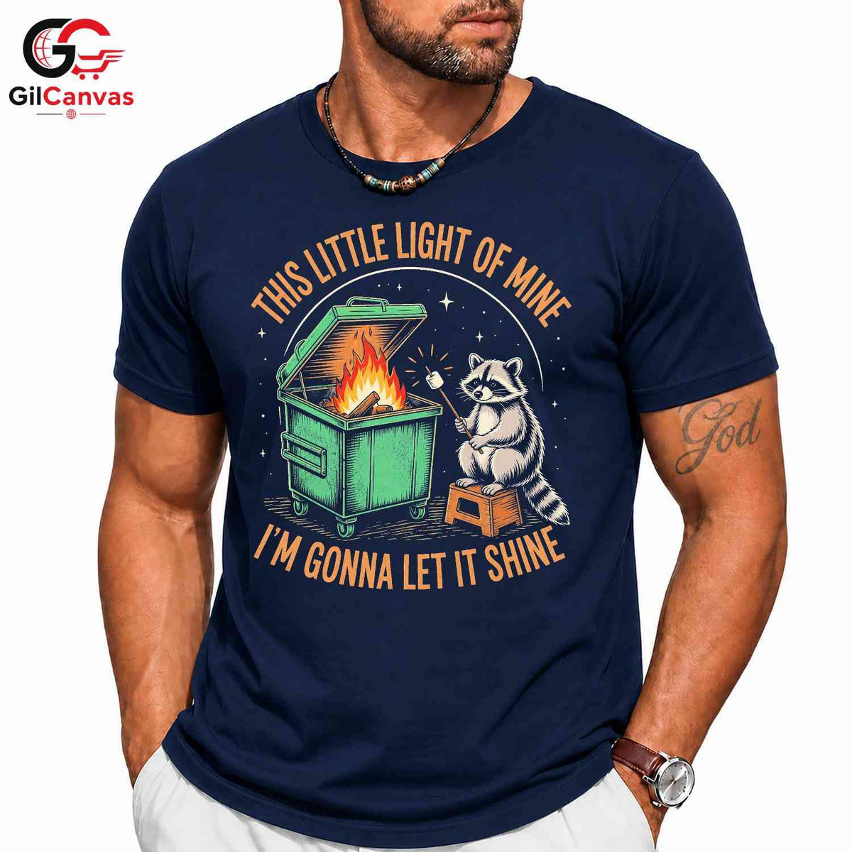 Cute Colorful Raccoon T-Shirt Unisex Festive Party Environment Lover Graphic Tee