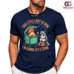 Cute Colorful Raccoon T-Shirt Unisex Festive Party Environment Lover Graphic Tee