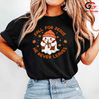 Cute Ghost Jesus Lover T-Shirt Unisex Fun Spooky Fall Christian Gift For Women