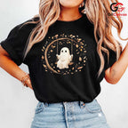 Cute Ghost Lover Fall Tee Shirt Unisex Spooky Halloween Party Gift Kids Teens