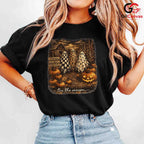 Cute Ghosts Pumpkins Fall Tee Shirt Unisex Spooky Farmhouse Gift For Family