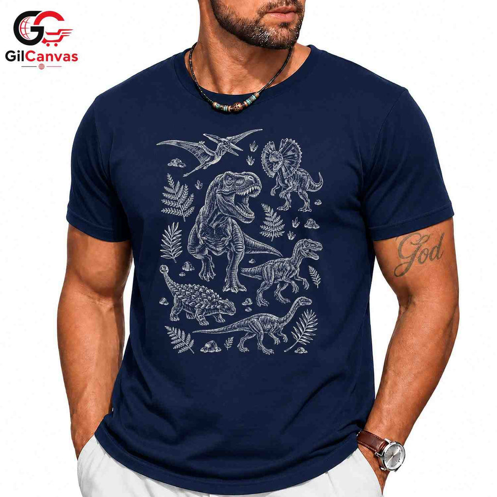 Dinosaur Adventure T-Shirt Young Explorer Kids Fun Graphic Tee For Boys Girls