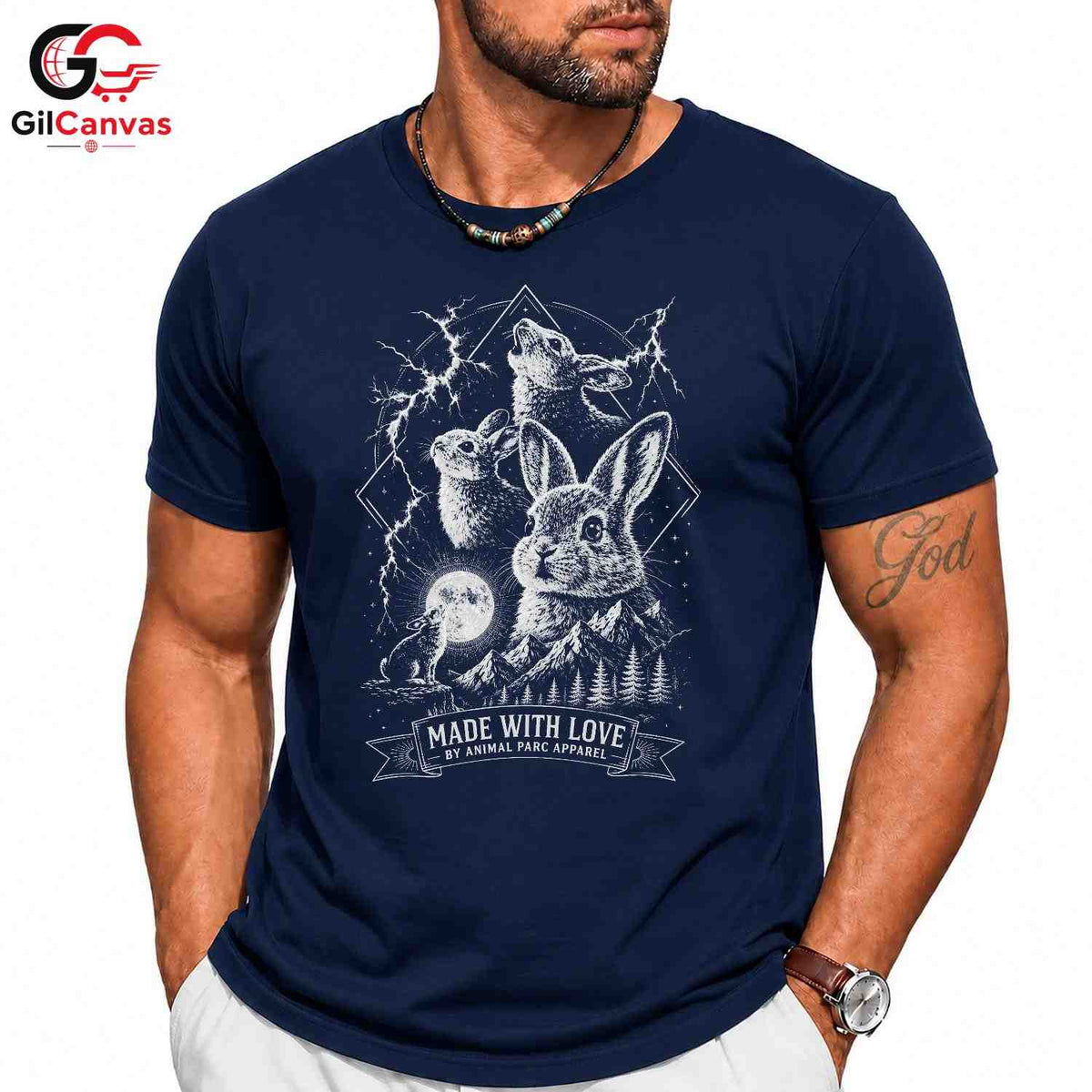 Earth Day Rabbit T-Shirt Unisex Cute Animal Lover Wildlife Graphic Casual Apparel