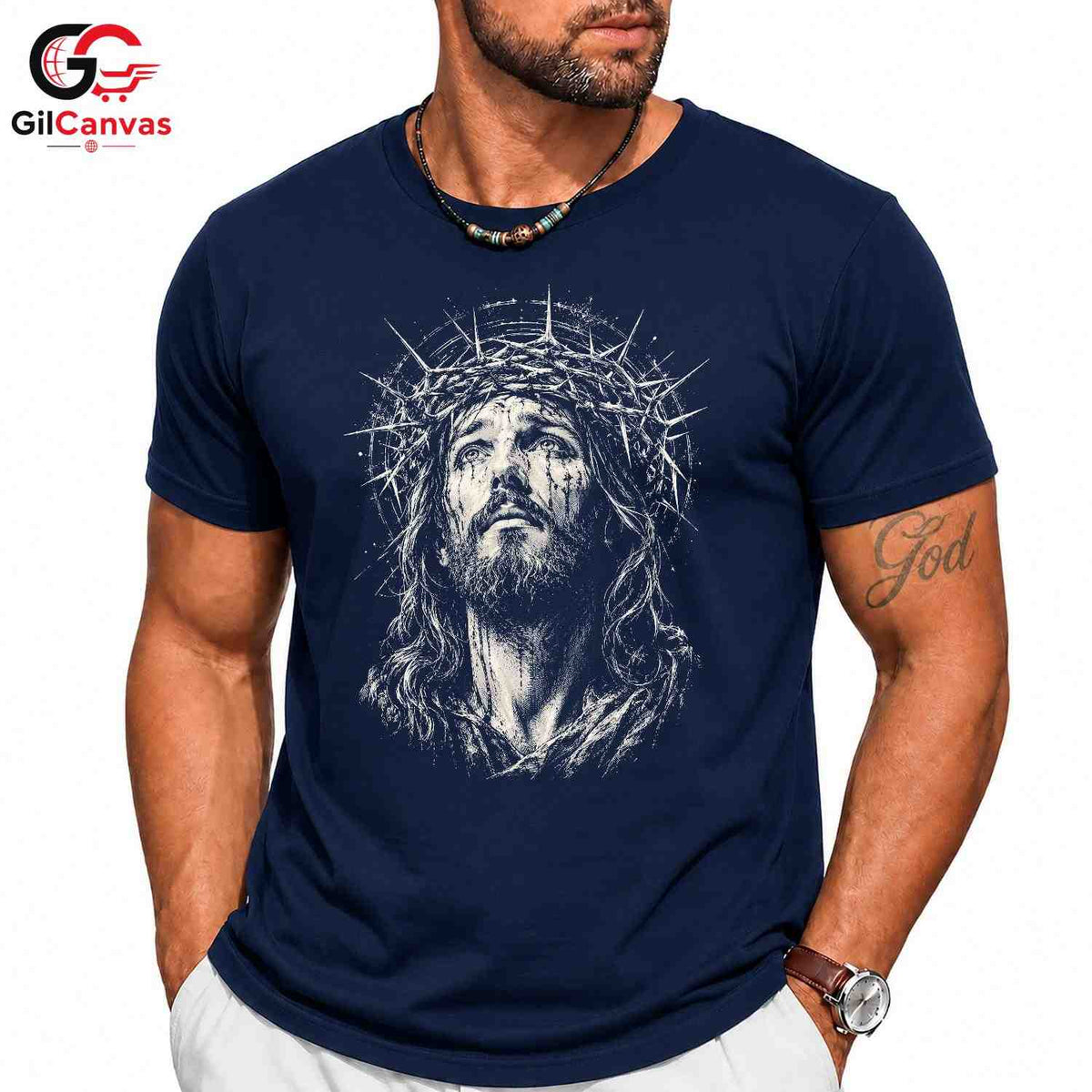 Easter Christ Portrait Shirt Faith Based Religious Apparel Men Women Apparel