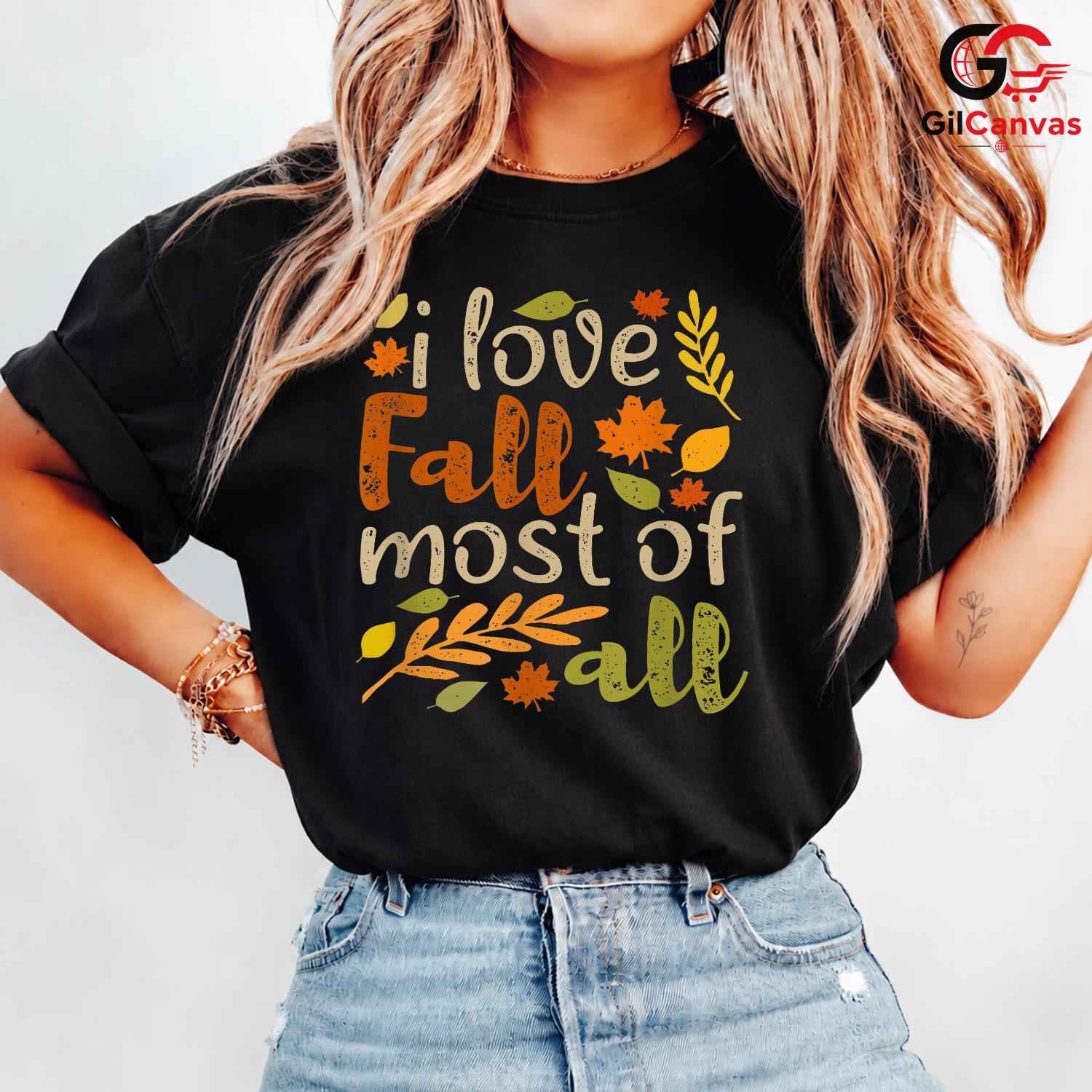 Fall Autumn Lover Seasonal Tee Unisex Perfect Cozy Gift For Kids And Adults