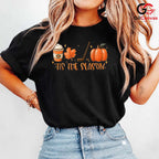 Fall Hockey Pumpkin Spice T-Shirt Unisex Cozy Autumn Sports Fan Game Day Gift