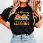 Fall Learning Character T-Shirt Unisex Cute Autumn Educational Gift For Kids