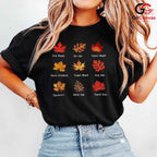 Fall Leaves Nature Season Tee Unisex Perfect Cozy Autumn Gift For All Ages