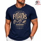 Fishers Of Men Christian T-Shirt Faithful Angler Gift Unisex Graphic Apparel