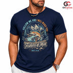 Fishers Of Men Fishing T-Shirt Inspirational Christian Unisex Graphic Apparel
