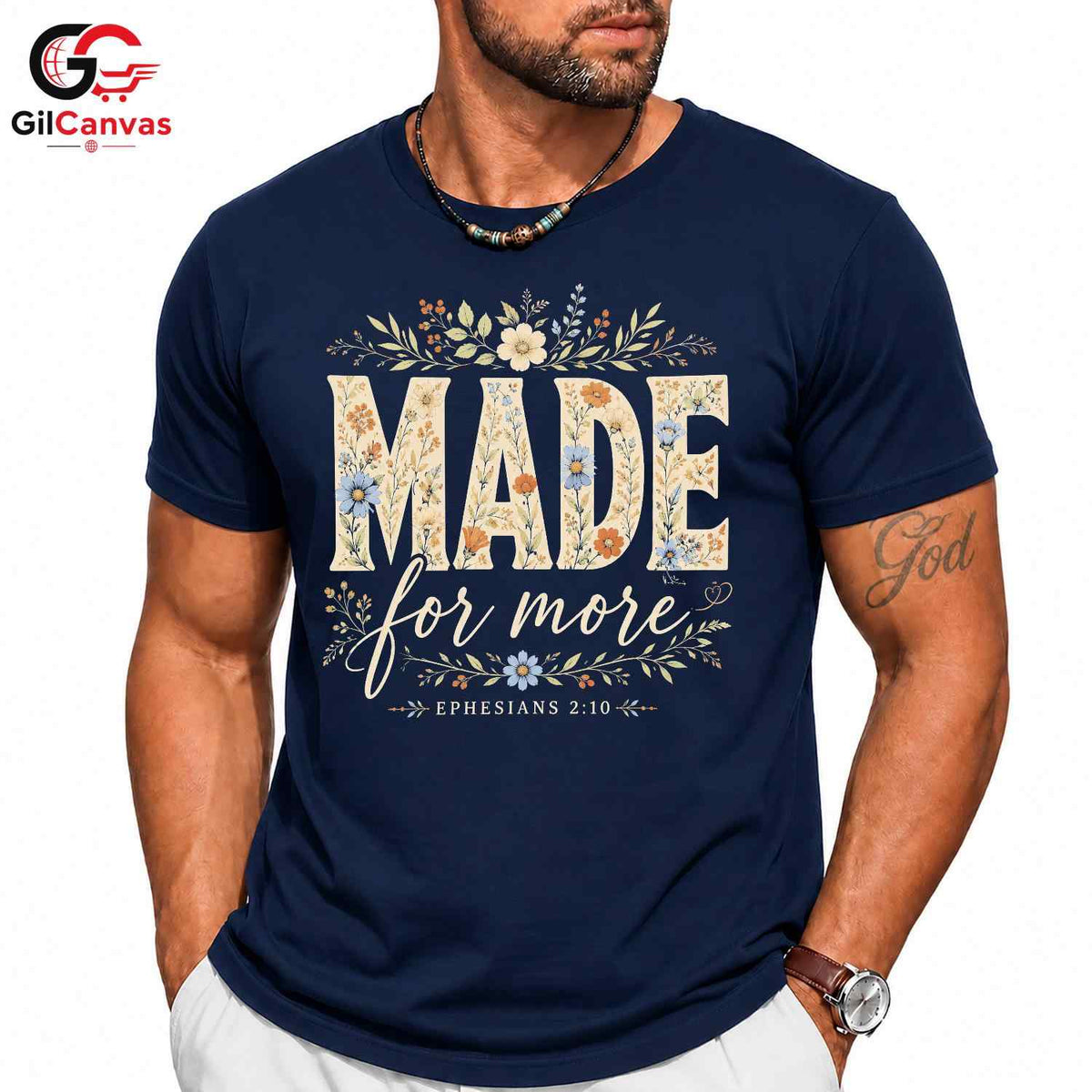 Floral Made For More T-Shirt Ephesians Christian Faith Women Men Graphic Tee