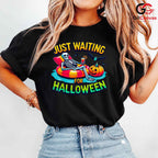 Fun Skeleton Pumpkin Tee Shirt Unisex Cute Halloween Party Gift Idea For Kids
