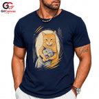Funny Cat Awareness T-Shirt Men Women Cute Feline Graphic Pet Lover Fun Shirt