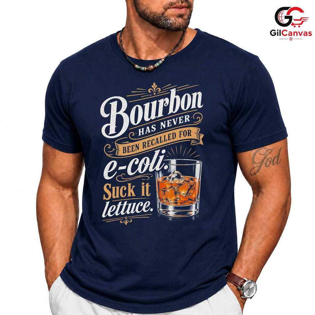 Funny Whiskey Drinker Bar T-Shirt Bourbon Humor Gift Unisex Graphic Apparel Tee