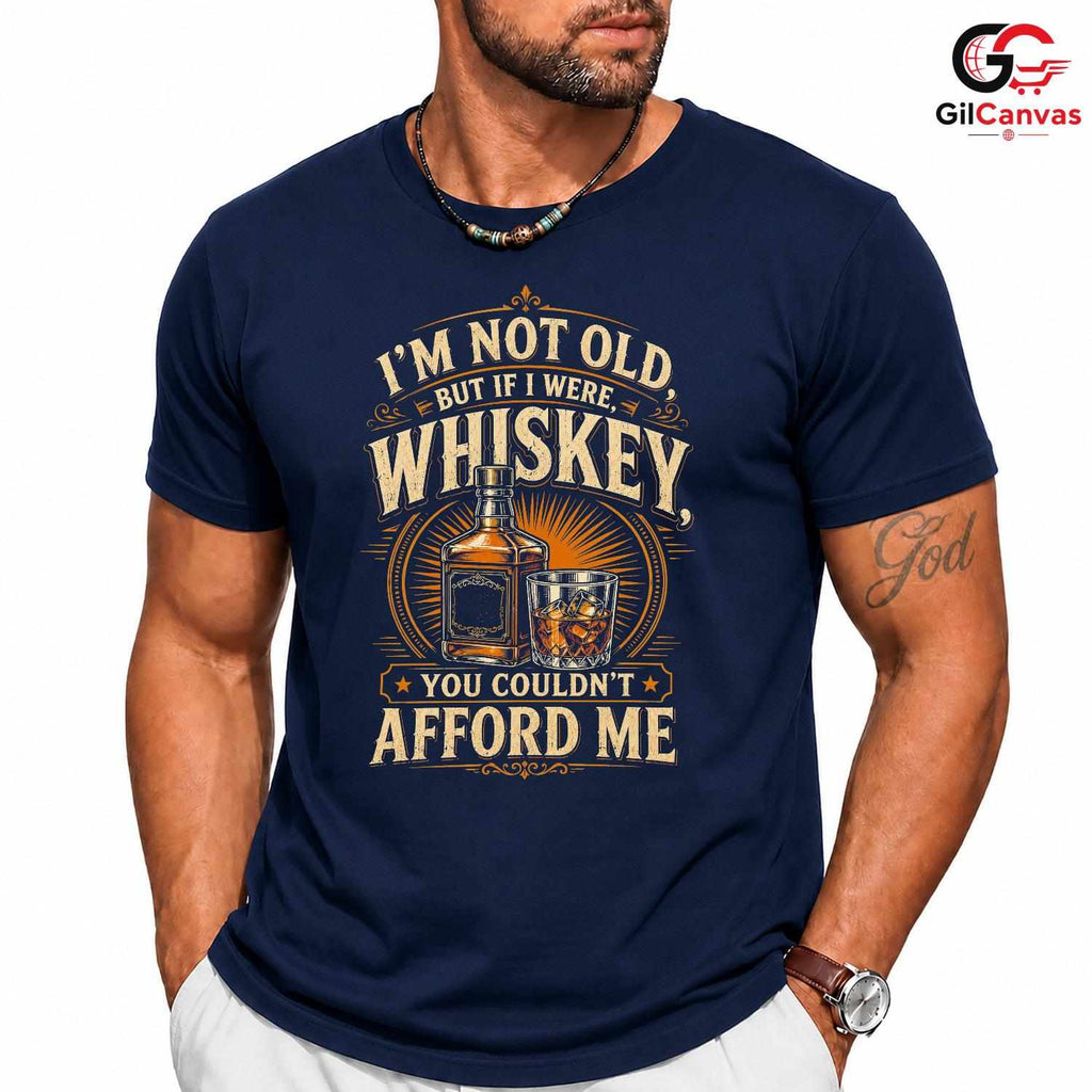 Funny Whiskey Quote Tee Gift Bottle Glass Drinking Humor Unisex Birthday Apparel