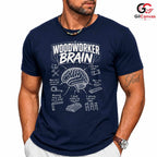 Funny Woodworker Brain T-Shirt Creative Humor Gift Unisex Graphic Apparel Tee