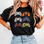 Gaming Controller Spooky T-Shirt Unisex Fun Halloween Gamer Gift Idea For Kids