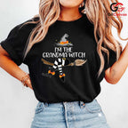 Grandma Witch Halloween T-Shirt Unisex Funny Spooky Fall Gift For Grandmothers