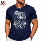 Halloween Wolf Graphic Tee Animal Nature Fan Perfect Gift Men Women Apparel