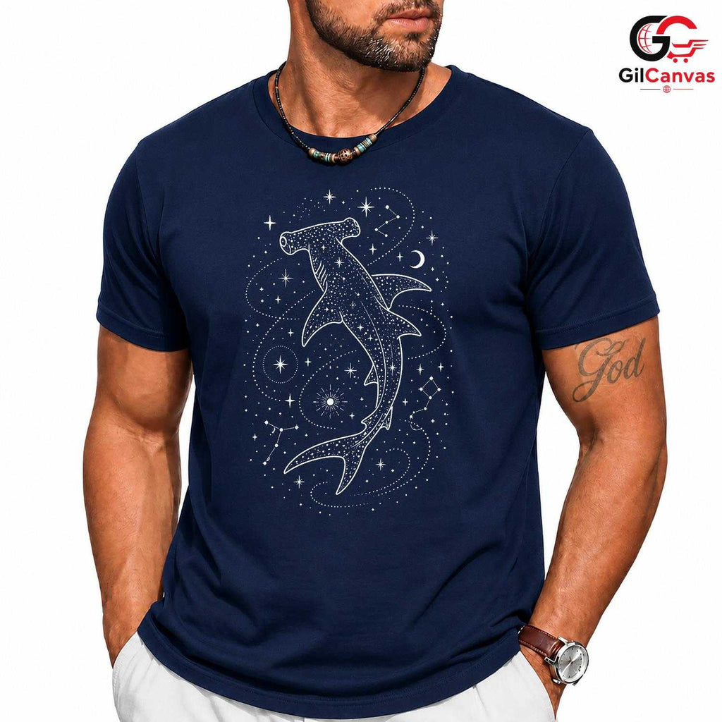 Hammerhead Shark T-Shirt Nature Lover Summer Event Unique Design Unisex Tee