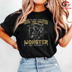 I Am The Monster Funny Tee Shirt Unisex Spooky Halloween Party Gift For Adults