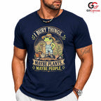 I Bury Things Funny Frog T-Shirt Humorous Gardener Gift Unisex Halloween Apparel