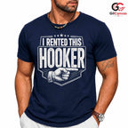 I Rented This Hooker T-Shirt Sarcastic Pointing Hand Unisex Funny Party Apparel
