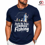 Jesus Fishing Adventure T-Shirt Outdoor Christian Gift Unisex Graphic Apparel